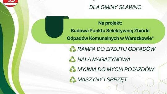 Budowa Punktu Selektywnej Zbiórki Odpadów Komunalnych w Warszkowie