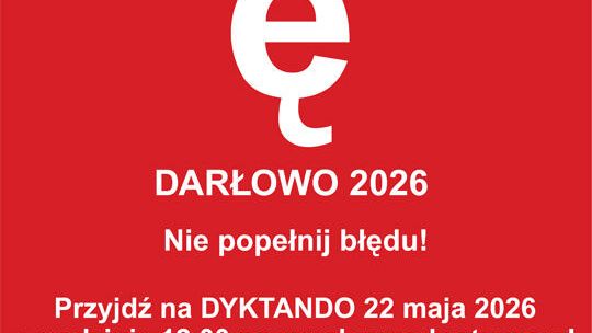 Darłowo: Sprawdź swoje ortograficzne umiejętności 22 maja na rynku przed ratuszem