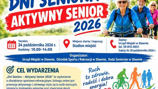 DNI SENIORA – AKTYWNY SENIOR 2026 W SŁAWNIE!