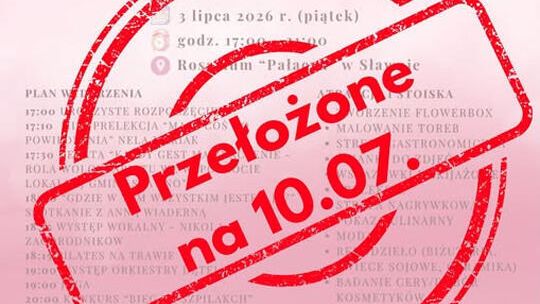 Festiwal Kobiecości przełożony. Nowy termin: 10 lipca 2026, godziny bez zmian