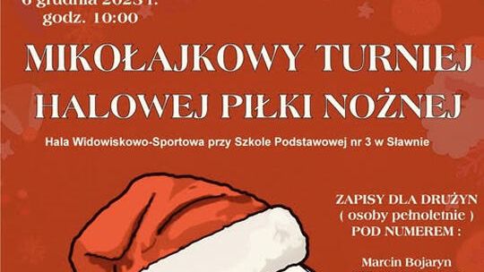 Mikołajkowy Turniej Piłki Nożnej Halowej w Sławnie!