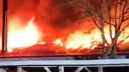 Niemica: Pożar masarni Niemica: Pożar masarni