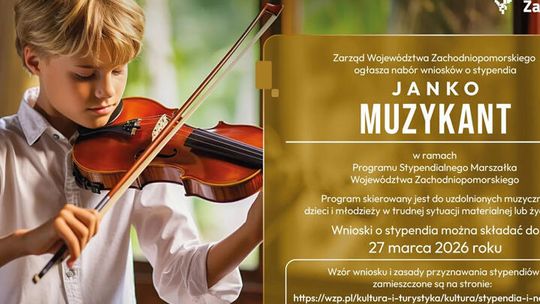 Ostatni tydzień zgłoszeń - stypendia dla młodych muzyków – „Janko Muzykant”. Ostatni tydzień zgłoszeń - stypendia dla młodych muzyków – „Janko Muzykant”.