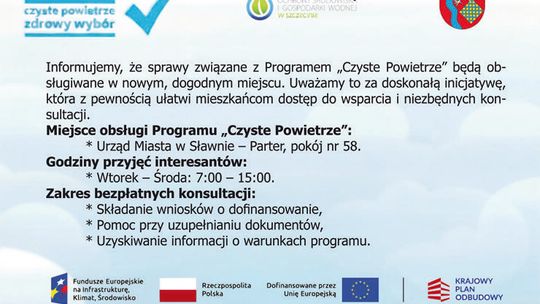 Program "Czyste Powietrze" - nowe miejsce przyjmowania interesantów Program "Czyste Powietrze" - nowe miejsce przyjmowania interesantów