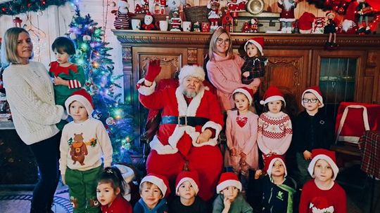 Przedszkolaki ze Sławska i Boleszewa z wizytą u Świętego Mikołaja