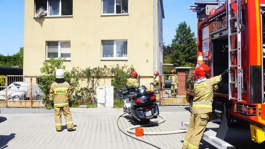 Sławno  Groźny pożar na Polnej