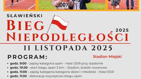 Sławno: Trwają zapisy do Biegu Niepodległości Sławno: Trwają zapisy do Biegu Niepodległości