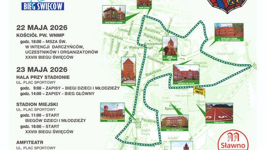 Sławno: XXVIII BIEG ŚWIĘCÓW już w sobotę 21 maja br. Sławno: XXVIII BIEG ŚWIĘCÓW już w sobotę 21 maja br.