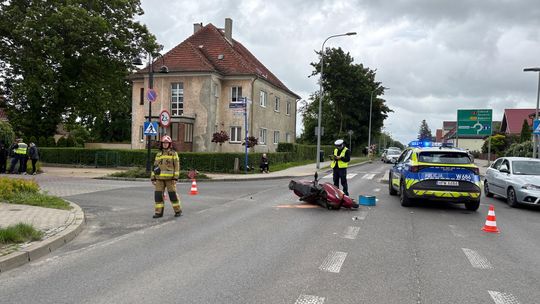 Sławno: Zderzenie skutera z autem osobowym