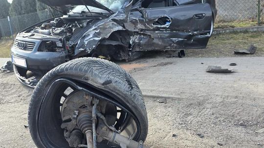 Sławsko. Wypadek w centrum wsi