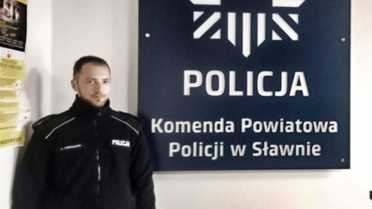 Słuchacz Szkoły Policji w Słupsku zatrzymał poszukiwanego 17-latka