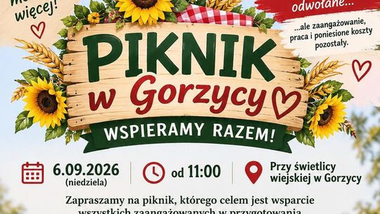 W niedzielę (4.09) Sołectwo Gorzyca zaprasza na Piknik Rodzinny