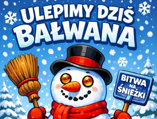 Darłowo: Jutro (6.01) lepienie bałwana i bitwa na śnieżki