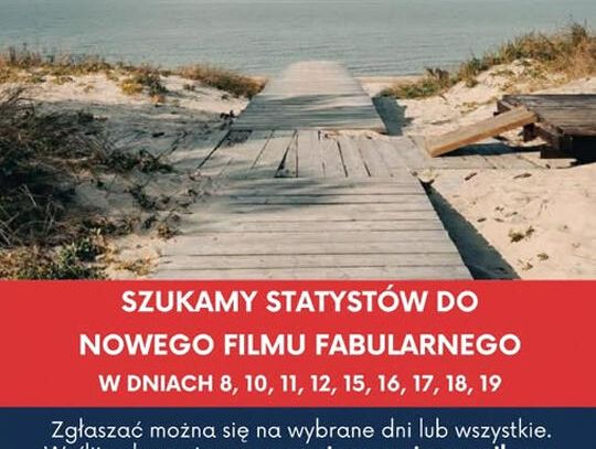 Darłowo: Poszukiwani statyści do filmu fabularnego
