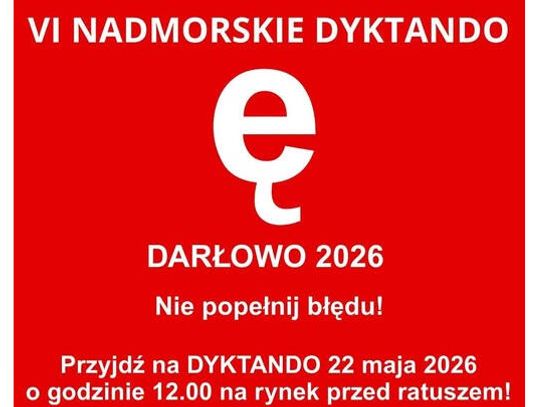 Darłowo: Przypominamy, że już jutro odbędzie się Nadmorskie Dyktando