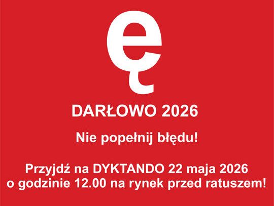 Darłowo: Sprawdź swoje ortograficzne umiejętności 22 maja na rynku przed ratuszem