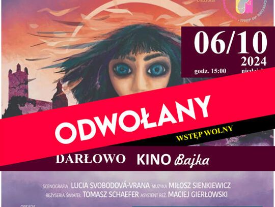 Darłowo: Uwaga: spektakl „Czarownice. Magia jest!” – ODWOŁANY