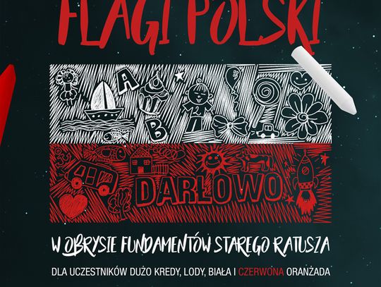 Darłowo: Wielkie Malowanie Flagi Polski
