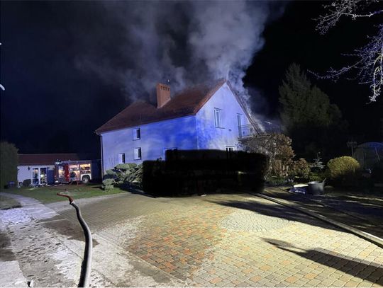 Domasławice: Pożar kotłowni w budynku mieszkalnym