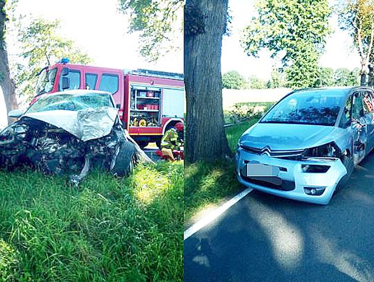 Domasławice  Zderzenie na krajowej 37. Dwie osoby do szpitala.