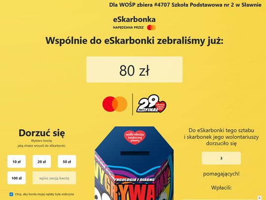 eSkarbonka sławieńskiego sztabu! Nominuj osoby do wpłaty‼