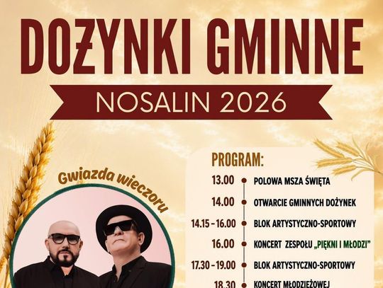 Już jutro Dożynki Gminne w Nosalinie