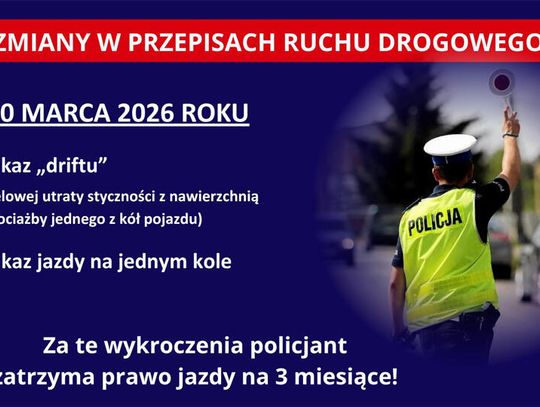 Kolejne zmiany w przepisach ruchu drogowego!