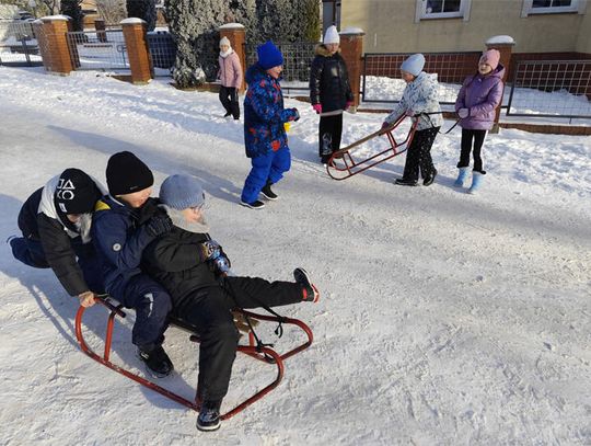 Kopnica: Zabawa na śniegu w ramach zajęć WF-u