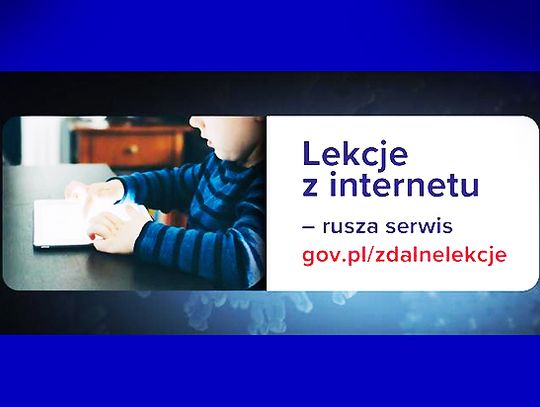 Lekcje z internetu - rusza serwis gov.pl/zdalnelekcje