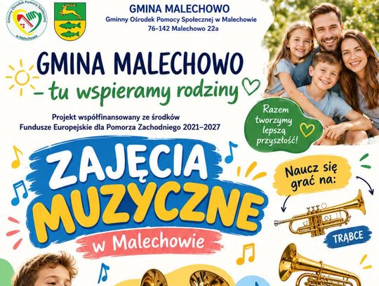 Malechowo zaprasza dzieci na bezpłatne zajęcia muzyczne