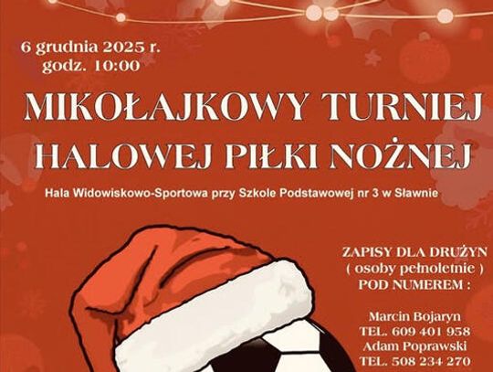 Mikołajkowy Turniej Piłki Nożnej Halowej w Sławnie!