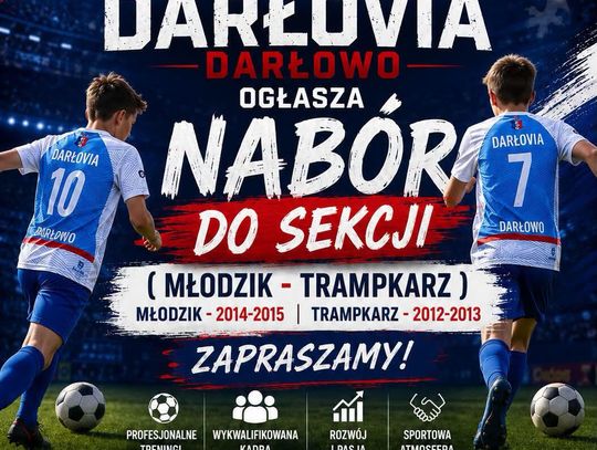 MKS DARŁOVIA DARŁOWO OGŁASZA NABÓR!