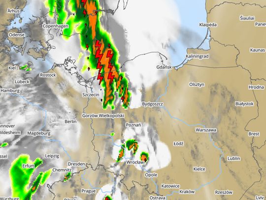 Możliwe burze i silny wiatr