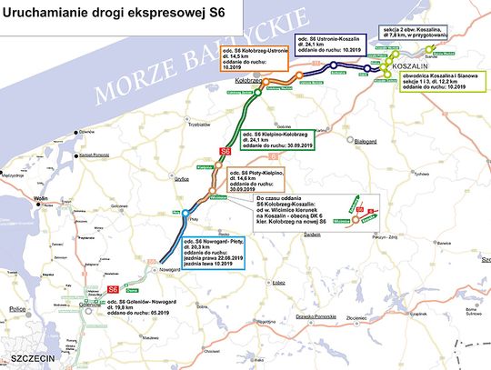 Można już dojechać S6 do Kołobrzegu