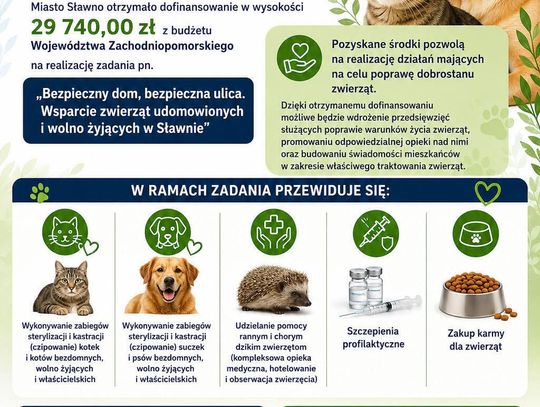 Nasze zwierzaki dostaną pomoc także w Sławnie