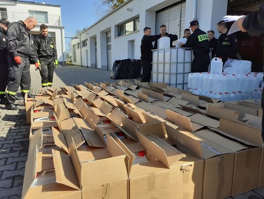 Nielegalny alkohol przerobiony na środki odkażające