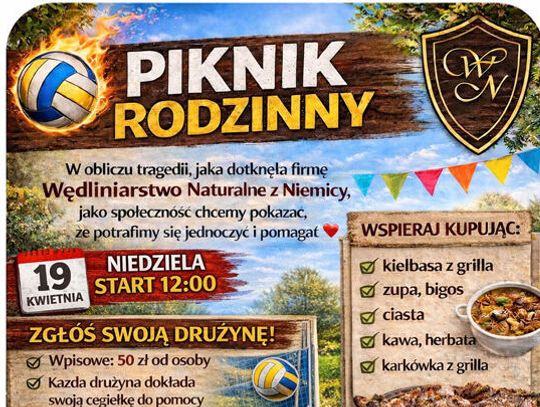 Niemica: Piknik rodzinny + turniej siatkówki
