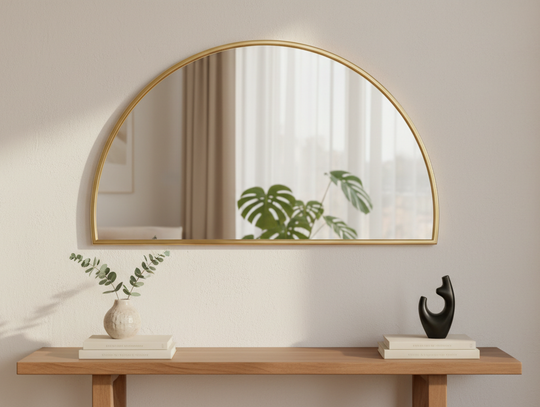 Półokrągłe Lustro LED: Oświetlenie, Które Zachwyca