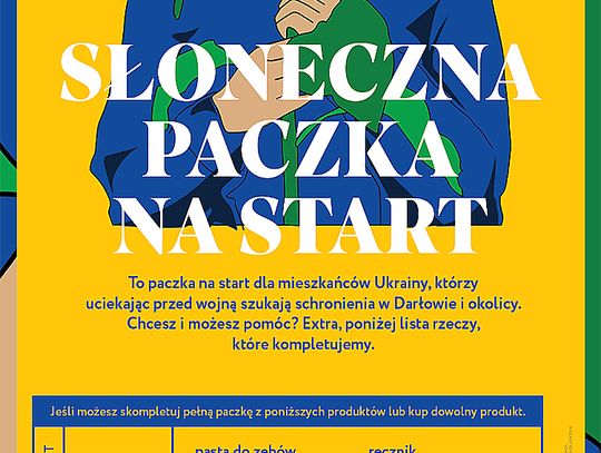 Pomoc walczącej Ukrainie: Słoneczna paczka na start