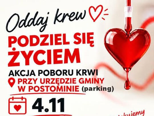 Postomino: Oddaj krew- podziel się życiem!
