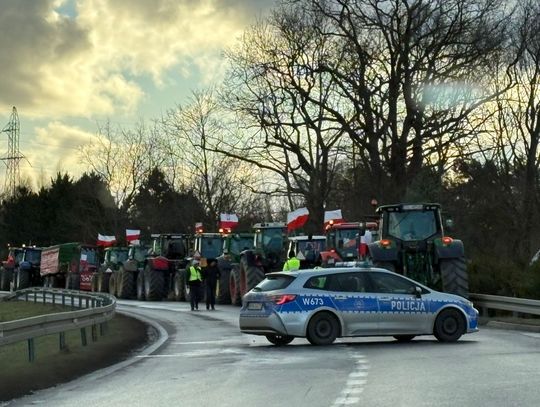 Powiat sławieński:  Rolnicy wyszli na drogi