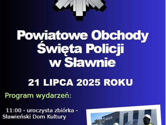 Powiatowe Obchody Święta Policji w Sławnie