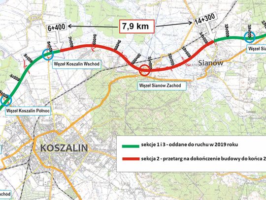 Rusza przetarg na dokończenie obwodnicy Koszalina i Sianowa w ciągu S6