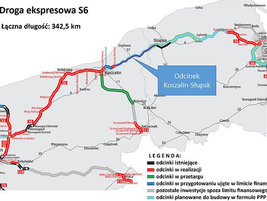 S6 dla kierowców od Goleniowa do Koszalina jeszcze w 2019