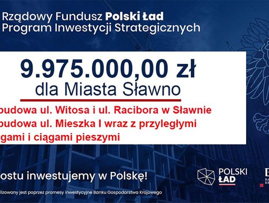 Sławno: 10 mln na drogi, chodniki i parkingi