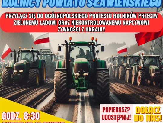 Sławno: Będzie protest rolników!