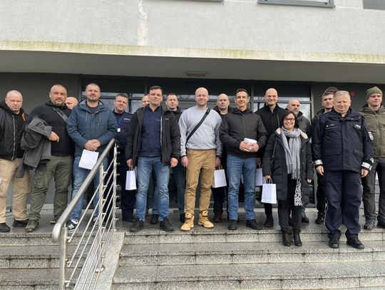 Sławno: Delegacja policjantów z Litwy, Chorwacji oraz Bośni i Hercegowiny w sławieńskiej komendzie