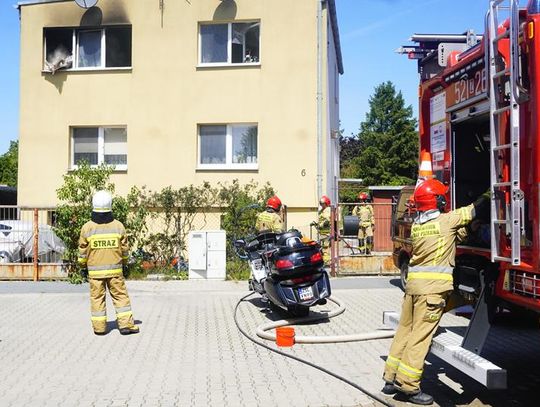 Sławno  Groźny pożar na Polnej