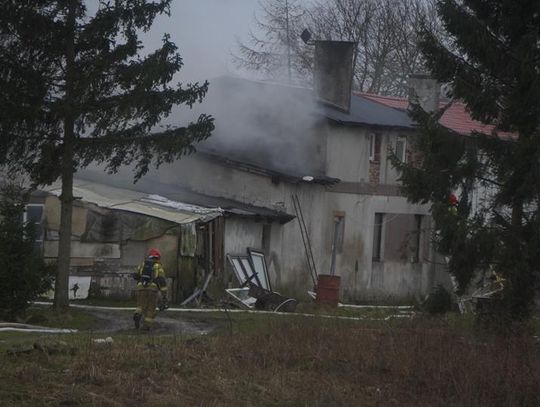 Sławno Groźny pożar na Przylaskach