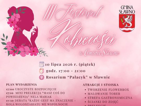 Sławno: Już za moment rozpocznie się Festiwal Kobiecości przy UG Sławno